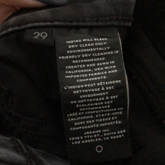 JBRAND Maria Coated Galactic Black 
High Rise Stretch Skinny Jeans - Picture 8 of 9